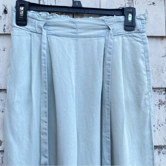 Ruby and Jenna Tencel Light Green/blue Trousers - Picture 2 of 6